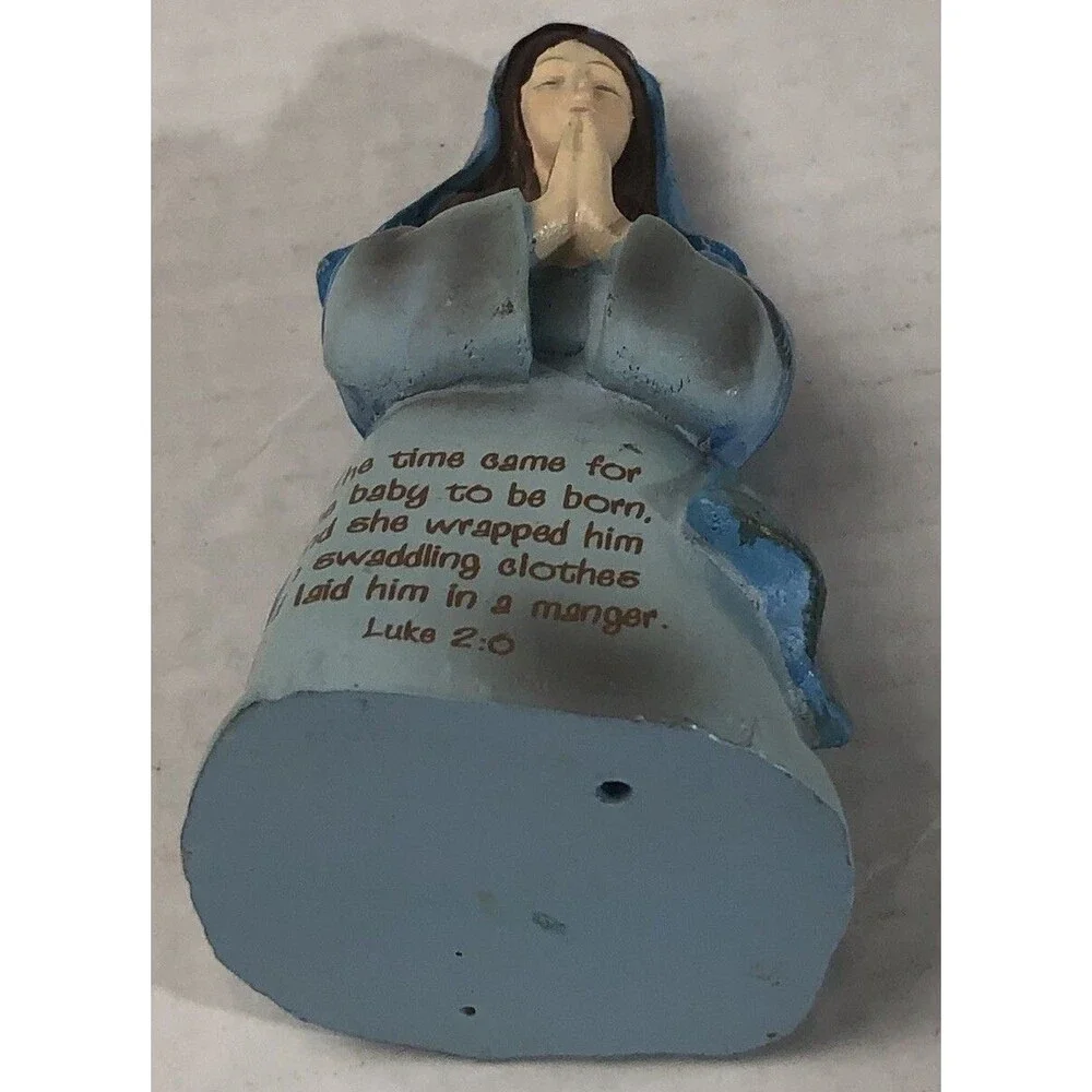 Holiday Time Scripture Nativity replacement MARY Figure Inspirational Verse